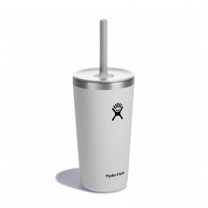 Hydro Flask 20 oz All Around™ Tumbler with Straw Lid Hvide | KCSU-65982