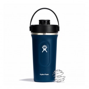 Hydro Flask 24 oz Insulated Shaker Bottle Indigo | ZABC-67481