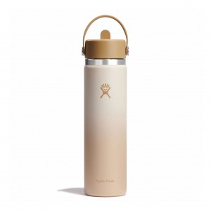 Hydro Flask 24 oz Wide Mouth with Flex Straw Cap Honey Ombre | UMKZ-28751