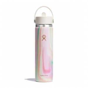 Hydro Flask 24 oz Wide Mouth with Flex Straw Cap Sugar Crush | KSNY-34570