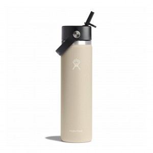 Hydro Flask 24 oz Wide Mouth with Flex Straw Cap Oat | LGPD-53708