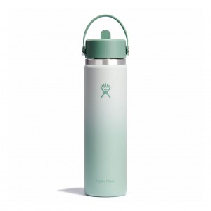 Hydro Flask 24 oz Wide Mouth with Flex Straw Cap Matcha Ombre | HZYR-38792