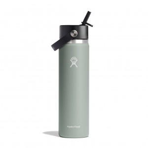 Hydro Flask 24 oz Wide Mouth with Flex Straw Cap Agave | NMXI-93215