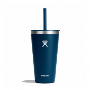 Hydro Flask 28 oz All Around™ Tumbler with Straw Lid Indigo | IYSK-04527