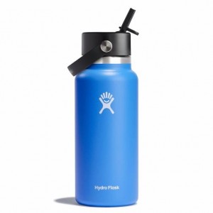 Hydro Flask 32 oz Wide Mouth with Flex Straw Cap Cascade | JPBA-62530