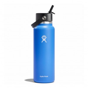 Hydro Flask 40 oz Wide Mouth with Flex Straw Cap Cascade | OGIV-18653