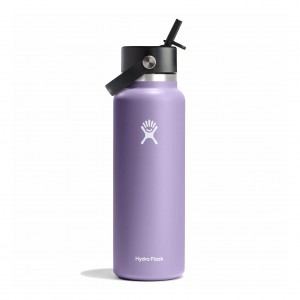 Hydro Flask 40 oz Wide Mouth with Flex Straw Cap Moonshadow | FKPE-83170