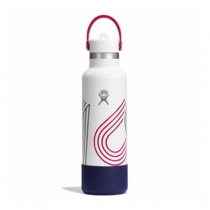 Hydro Flask USA 21 oz Standard Mouth with Flex Straw Cap | EUZP-12605