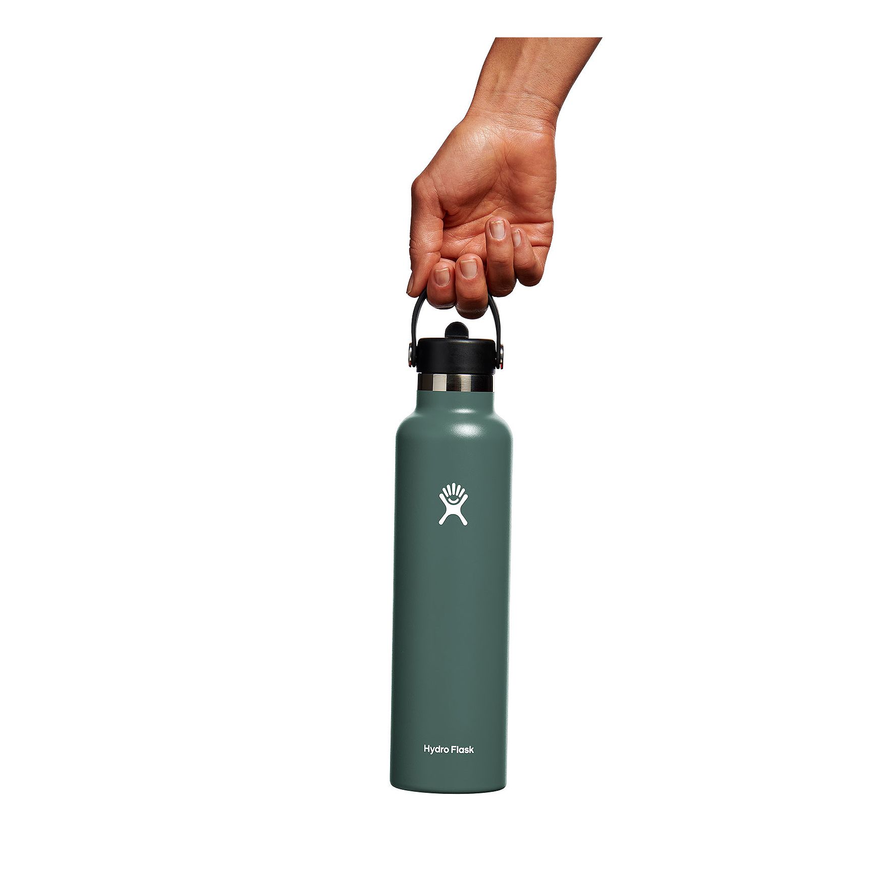 Hydro Flask 24 oz Standard Mouth with Flex Straw Cap Fir | YDER-48291