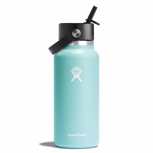 Hydro Flask 32 oz Wide Mouth with Flex Straw Cap Dew | TQUR-80247