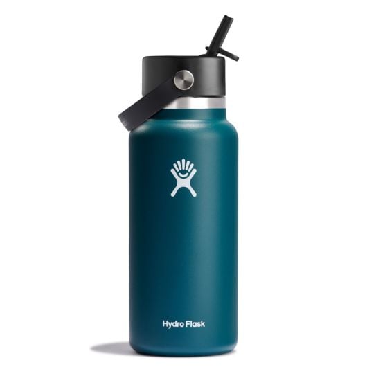 Hydro Flask 32 oz Wide Mouth with Flex Straw Cap Jade | OAWJ-42768