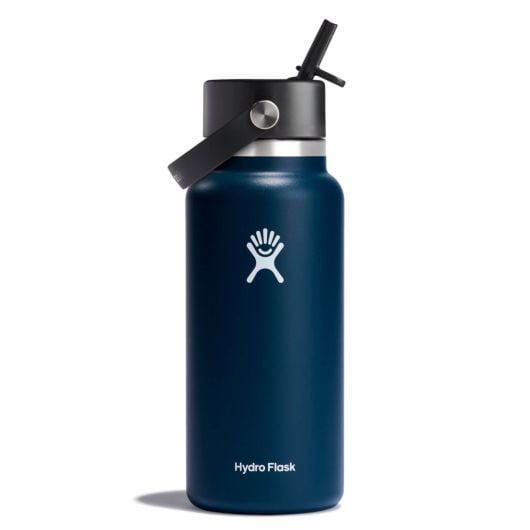 Hydro Flask 32 oz Wide Mouth with Flex Straw Cap Indigo | LAVG-94673