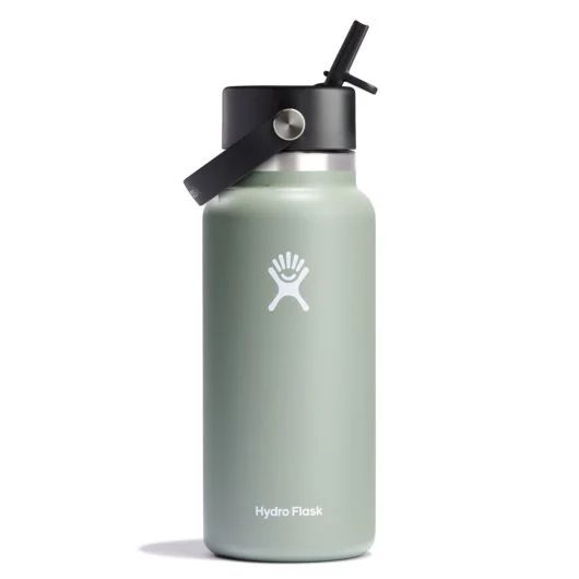 Hydro Flask 32 oz Wide Mouth with Flex Straw Cap Agave | ZOYV-31095