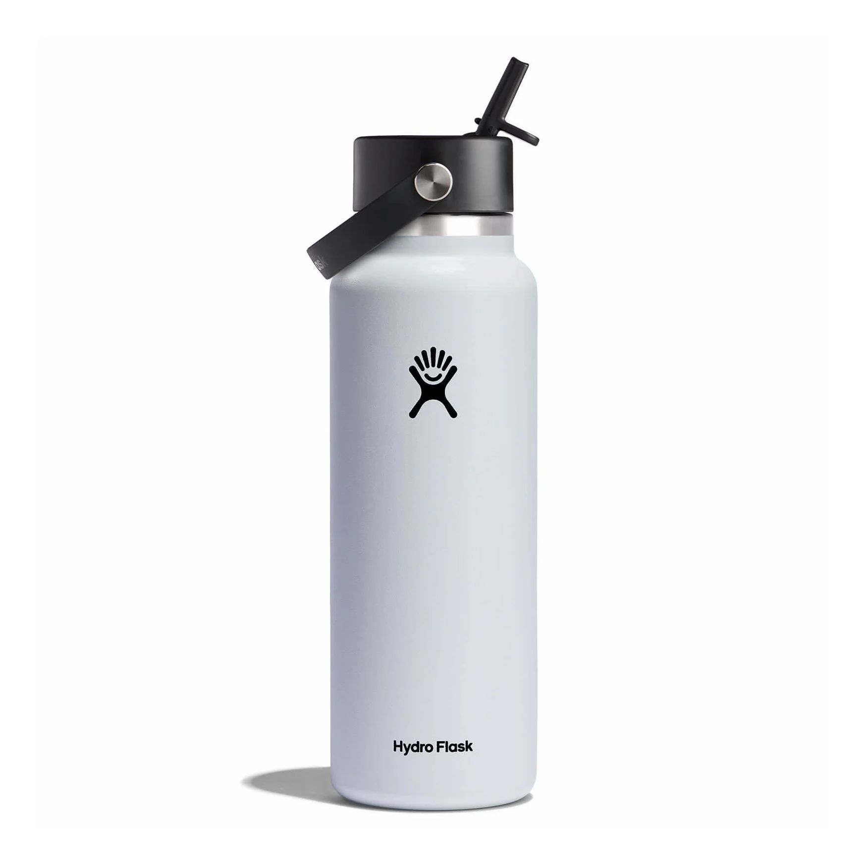 Hydro Flask 40 oz Wide Mouth with Flex Straw Cap Hvide | NUCV-72365